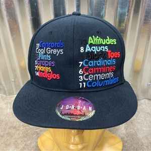 Jordan Retro NickNames Jumpman Kicknames Fitted Hat Cap 7 414196-010 SU111102CCH